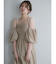 【吉田朱里】パール2wayボリュームワンピース
