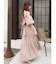【吉田朱里】パール2wayボリュームワンピース
