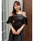 【吉田朱里】パール2wayボリュームワンピース