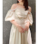 【吉田朱里】パール2wayボリュームワンピース