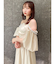【吉田朱里】パール2wayボリュームワンピース