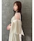 【吉田朱里】パール2wayボリュームワンピース