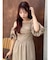 【吉田朱里】パール2wayボリュームワンピース