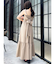 【吉田朱里】パール2wayボリュームワンピース
