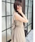 【吉田朱里】パール2wayボリュームワンピース