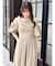 【吉田朱里】パール2wayボリュームワンピース