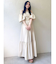 【吉田朱里】パール2wayボリュームワンピース