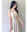 【吉田朱里】パール2wayボリュームワンピース