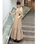 【吉田朱里】パール2wayボリュームワンピース