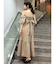 【吉田朱里】パール2wayボリュームワンピース