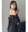 【吉田朱里】パール2wayボリュームワンピース