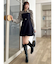 長袖レイヤードシャツミニワンピース