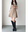 長袖レイヤードシャツミニワンピース