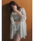 【吉田朱里】シルクフードヘアカバーガウン