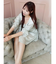 【吉田朱里】シルクフードヘアカバーガウン