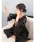 【吉田朱里】シルクフードヘアカバーガウン
