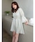 【吉田朱里】シルクフードヘアカバーガウン