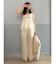 【吉田朱里】シルクランジェリーライクロングパンツ