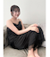 【吉田朱里】シルクランジェリーライクロングパンツ