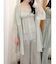 【吉田朱里】シルクランジェリーライクロングパンツ