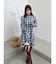 シャツイレフレアミニワンピース