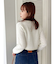 ツイードライクショートニットジャケット