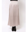 サテンナロースリットスカート