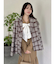 バルーンチェックワンピース