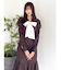バルーンチェックワンピース
