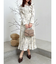 【WEB限定カラーあり】ダブルフリルフラワープリーツワンピース