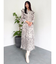 【WEB限定カラーあり】ダブルフリルフラワープリーツワンピース