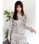 【WEB限定カラーあり】ダブルフリルフラワープリーツワンピース