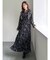 【WEB限定カラーあり】ダブルフリルフラワープリーツワンピース