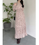 【WEB限定カラーあり】ダブルフリルフラワープリーツワンピース