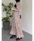 【WEB限定カラーあり】ダブルフリルフラワープリーツワンピース