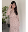 【WEB限定カラーあり】ダブルフリルフラワープリーツワンピース