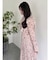 【WEB限定カラーあり】ダブルフリルフラワープリーツワンピース