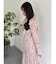 【WEB限定カラーあり】ダブルフリルフラワープリーツワンピース