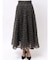 モチーフボリュームフレアスカート