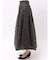 モチーフボリュームフレアスカート