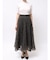 モチーフボリュームフレアスカート