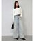 スイッチングワイドデニムパンツ