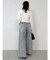 スイッチングワイドデニムパンツ