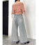 スイッチングワイドデニムパンツ