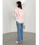 リップルカールニットフーディ
