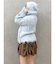 リップルカールニットフーディ
