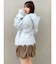 リップルカールニットフーディ