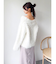 リップルカールⅤネックニット