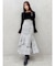 バックレースアップアシメマーメイドスカート