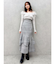 バックレースアップアシメマーメイドスカート